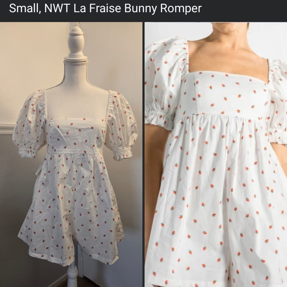 SOLD Selkie La Fraise Bunny Romper
